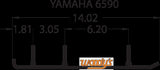 Woodys EYV3-6590 Extender Trail III Flat-Top Carbide Runners for Yamaha Models