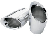 Cobra USA Slashdown Billet Exhaust Tip for Cobra USA Mufflers - 2.5 Inch - Chrome - PT-1001P