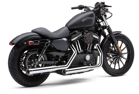 Cobra 3 Inch Mufflers with Race Pro Tips for 2014-22 Harley Sportster models - Chrome - 6081