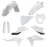 Acerbis Full Replacement Plastics Kit for 2021-22 Gas-Gas EC250/EC250F/EC300/EC300F - White/Black - 2872811035