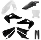 Acerbis Full Replacement Plastics Kit for 2019-22 Husqvarna FC / FX / TC models - Black/White - 2726551035