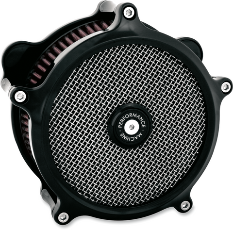 Performance Machine 0206-2006-B Black Super Gas Air Cleaner for Harley Davidson