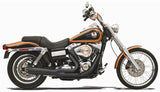Bassani Road Rage Short Exhaust System for 1991-05 Harley Dyna models - Black - 13322R