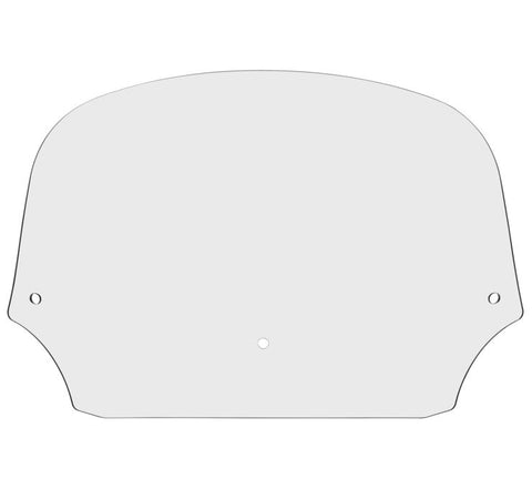 Memphis Shades Batwing Fairing Windshield - Clear - 9 Inch