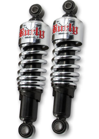 Burly Brand Slammer Shocks for 1991-17 Harley FXD models - 10.5in - Chrome - B28-1202