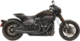 Bassani Road Rage Short Exhaust System for 2018-22 Harley Softail Breakout/Fat Boy - Black - 1S94RB