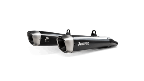 Akrapovic Titanium Slip-On Muffler for 2016-20 Triumph Street Twin 900 - S-T9SO2-HCQTBL