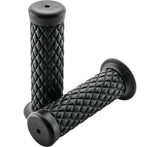 BikeMaster Grips - Black/Quilted - 7/8 Inch Bars - WLG-223-Black