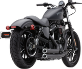 Cobra USA Short RPT Speedster Exhaust for 2014-22 Harley Sportster models - Black - 6785B