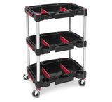 BikeMaster Multipurpose Work Cart - 17.5in W x 34.75in H x 23in D - KT-4658 - 152189