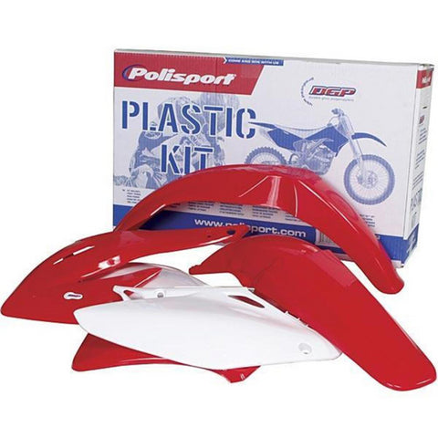 Polisport MX Complete Replica Plastics Kit for 2002-03 Honda CR125R/CR250R - OE Red/White - 90604