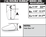 Zero Gravity Double Bubble Windscreen for 2008-13 Yamaha YZF-R6 - Light Smoke - 16-580-02