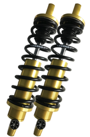 Legends REVO-A Adjustable Coil Suspension for 1999-22 Harley FL models - Gold/12in - 1310-1779