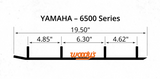 Woodys Extender Trail III Wear Bar for Yamaha Models - 4 Inch Carbide - EYV3-6500