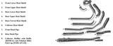 Bassani Road Rage Exhaust System for 2010-16 Harley FL Touring models - Chrome - FLH-737