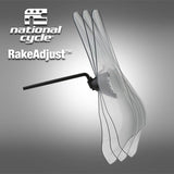 National Cycle N25040 Deflector Screen DX - Clear QuickSet for 7/8 Handlebars