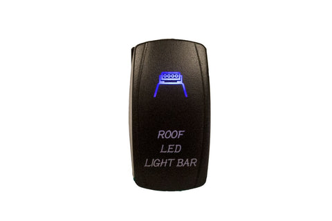Dragonfire Racing 04-0074 - Universal Accessory Switch - Roof Light Bar - Blue