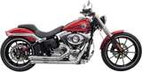 Bassani Pro-Street Exhaust for 2008-17 Harley Softail Rocker/Breakout - Chrome - 1S33D