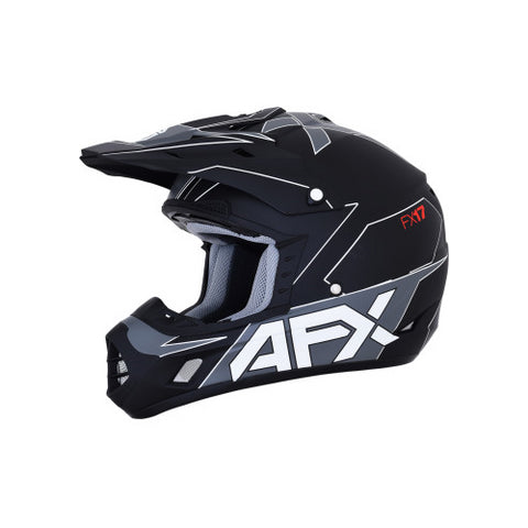 AFX FX-17 Aced Helmet - Matte Black/White - X-Large