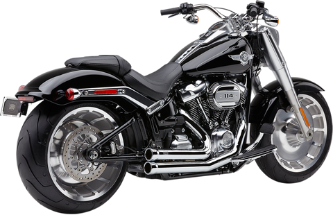 Cobra 909 Speedster Exhaust System for 2018-22 Harley Softail Breakout/Fat Boy - Chrome - 6715