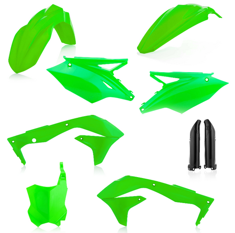 Acerbis Full Replacement Plastics Kit for 2018 Kawasaki KXF450 USA - Fluorescent Green - 2685840235