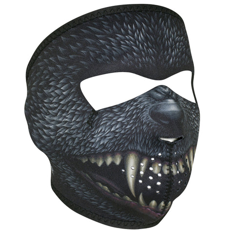 ZANHeadgear Neoprene Full Face Mask - Silver Bullet - WNFM416