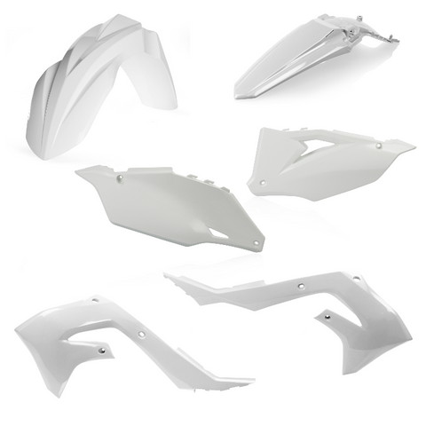 Acerbis Standard Replacment Plastics Kit for 2019-21 Kawasaki KX models - White - 2736280002