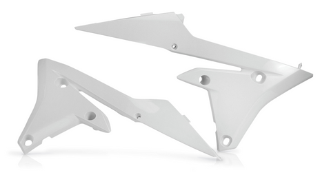 Acerbis Radiator Shrouds for Yamaha WR/YZ - White-Lower - 2374150002