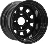 ITP Delta Steel Black Wheel Rim - 12x7 - 2+5 - 4/110 - Black - 1225544014