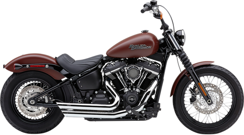 Cobra USA Speedster Slashdown Exhaust System for 2018-22 Harley Softail Street Bob/Low Rider - Chrome - 6853