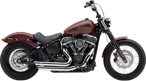 Cobra Speedster Slashdown Exhaust System for 2018-22 Harley Softail Street Bob/Low Rider - Chrome - 6853