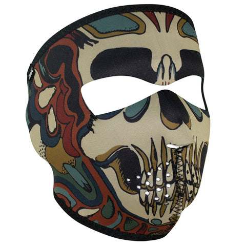 ZANHeadgear Neoprene Full Face Mask - Psychadelic Skull - WNFM179