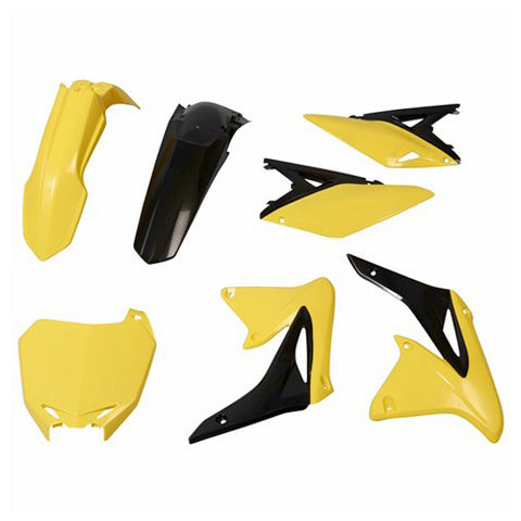 Polisport MX Complete Replica Plastics Kit for 2008-17 Suzuki RM-Z450 - OE Yellow/Black - 90627