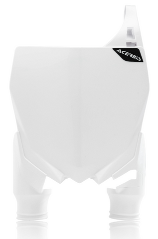 Acerbis Front Number Plate for Yamaha YZ models - White - 2527400002