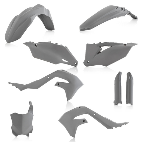 Acerbis Full Replacement Plastics Kit for Kawasaki KX models - Grey - 2736290011