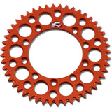 Renthal Ultralight Grooved Rear Sprocket - 420 Chain Pitch x 48 Teeth - Orange - 192U-420-48GPOR