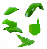 Polisport MX Complete Replica Plastics Kit for 2000-22 Kawasaki KX65 - OE Color Matched - 90923