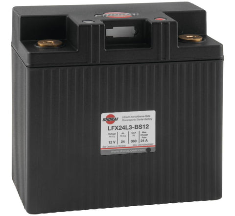 Shorai LFX Duration Lithium-Iron 12 Volt Battery - LFX24L3-BS12