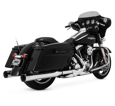 Vance & Hines Eliminator 400 Slip-On Mufflers for 1995-16 Harley FLH/FLT - Chrome - 16706