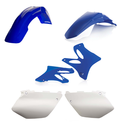 Acerbis Standard Body Plastics Kit for 2002-05 Yamaha YZ125/250 & WR125/250 - Blue/White - 2041220206