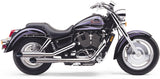 Cobra USA Classic Deluxe Dual Slash-Cut Exhaust for Honda VT1100 Shadow Sabre - Chrome - 1573SC