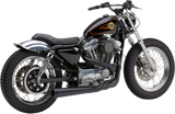 Cobra USA El Diablo 2-into-1 Exhaust for 1986-03 Harley Sportster Models - Black - 6471B