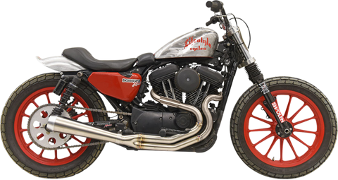 Bassani Road Rage Exhaust for 2004-19 Harley Sportster Models - Brushed - 1X62SS