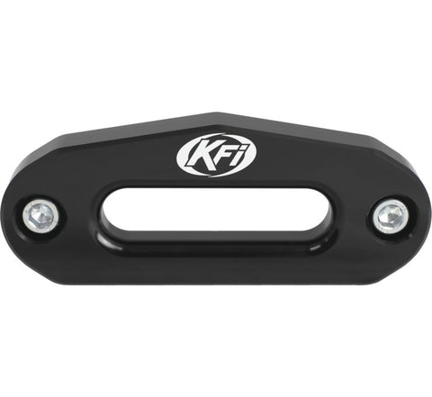KFI Products Aluminum Hawse Fairlead - 4.875 Inch Wide Bolt Battern for ATV - Black - ATV-HAW-BLK
