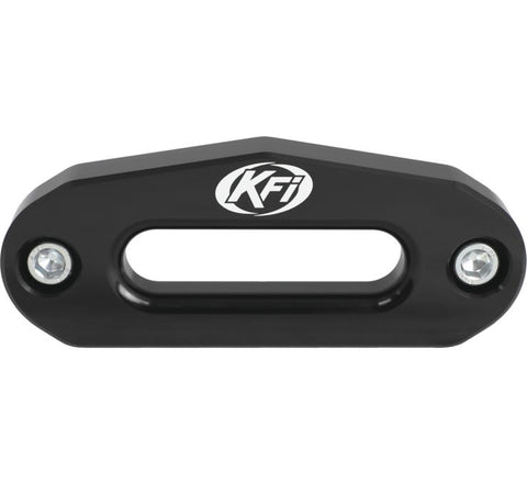 KFI Products Aluminum Hawse Fairlead - 4.875 Inch Wide Bolt Battern for ATV - Black - ATV-HAW-BLK