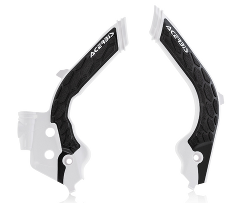 Acerbis X-Grip Frame Guards for Husqvarna models - White/Black - 2733451035