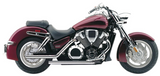 Cobra USA Dragsters Exhaust System for 2002-08 Honda VTX1800N/R/S - Chrome - 1626T