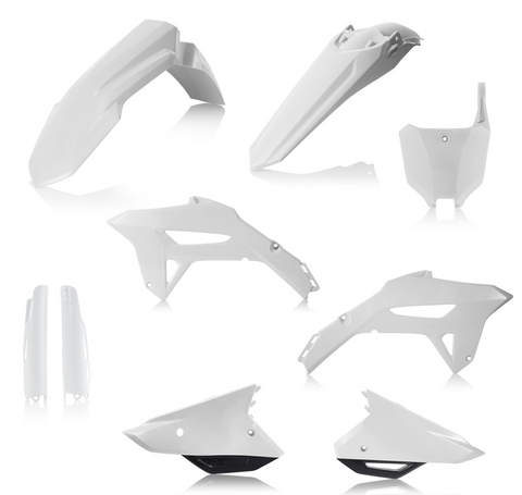 Acerbis Full Body Plastics Kit for 2021-22 Honda CRF450R - White/Black - 2858921035