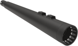 Bassani DNT Megaphone Slip-On Mufflers for 1995-16 Harley FL Touring models - Black/Black - 1F57DNT5B