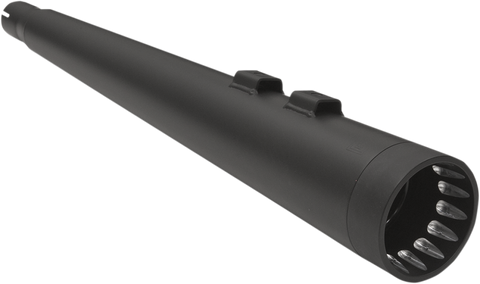 Bassani DNT Megaphone Slip-On Mufflers for 1995-16 Harley FL Touring models - Black/Black - 1F57DNT5B